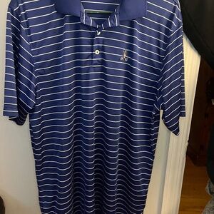 Men's Striped Golf Polo